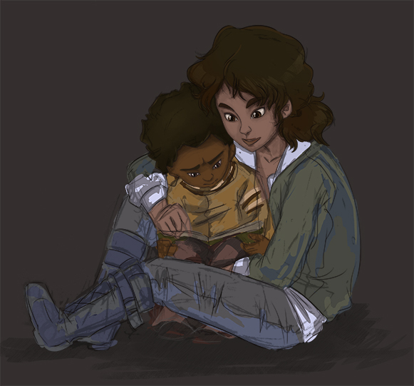 Clementine and AJ (Face Details)